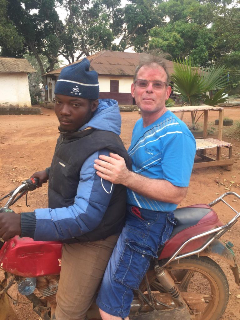 Thierry en moto taxi