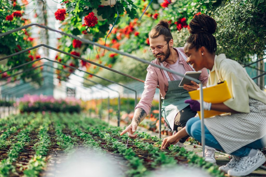 Couple mixte agriculteur